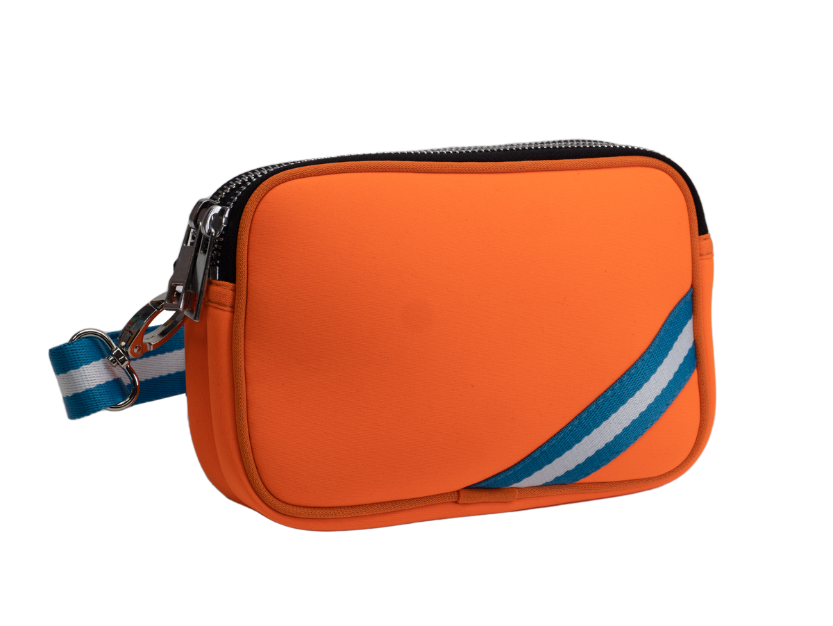 Neoprene Cross Body Bag - Orange | Go Emu