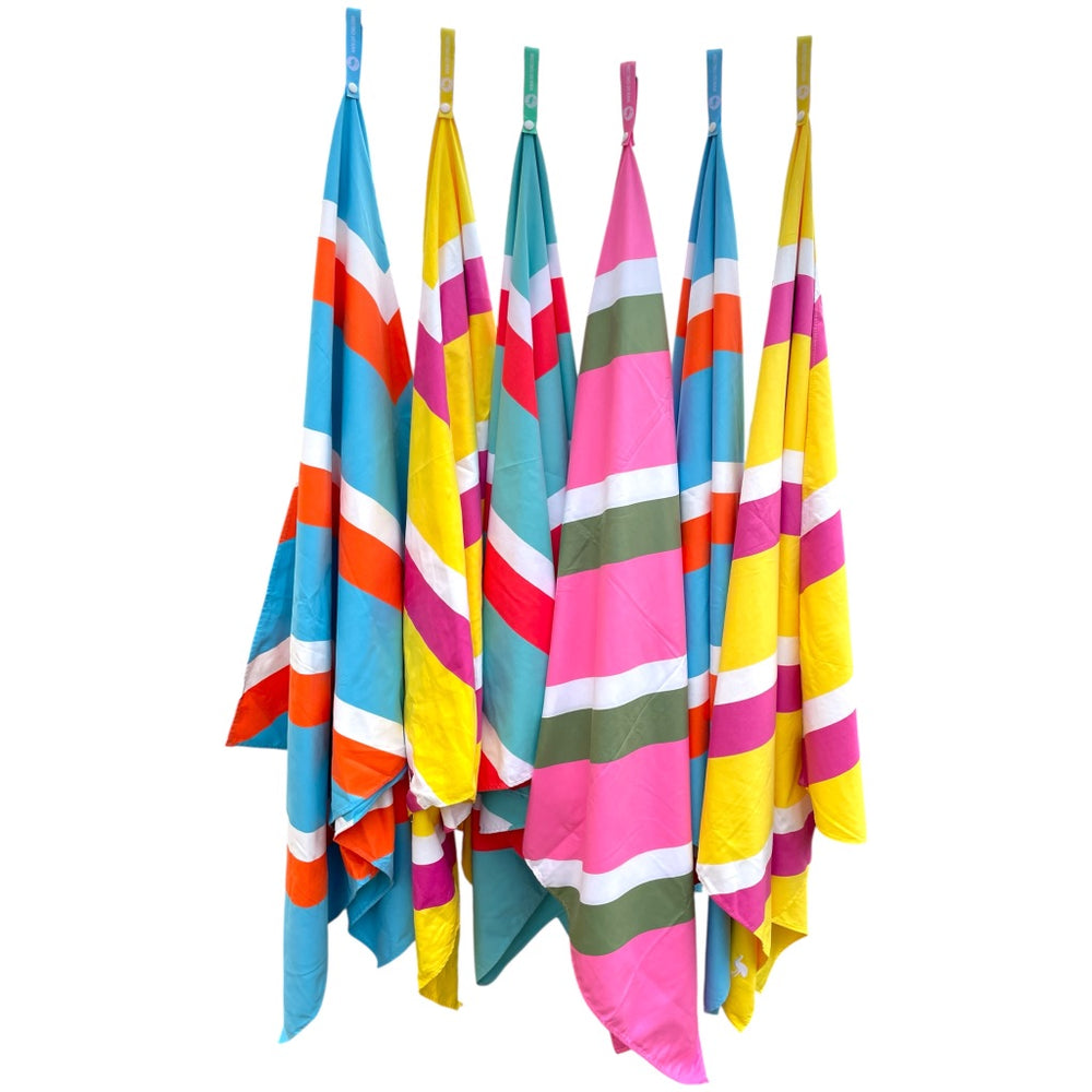 Quick Dry Towels - CHEVRON Darts, set of 6