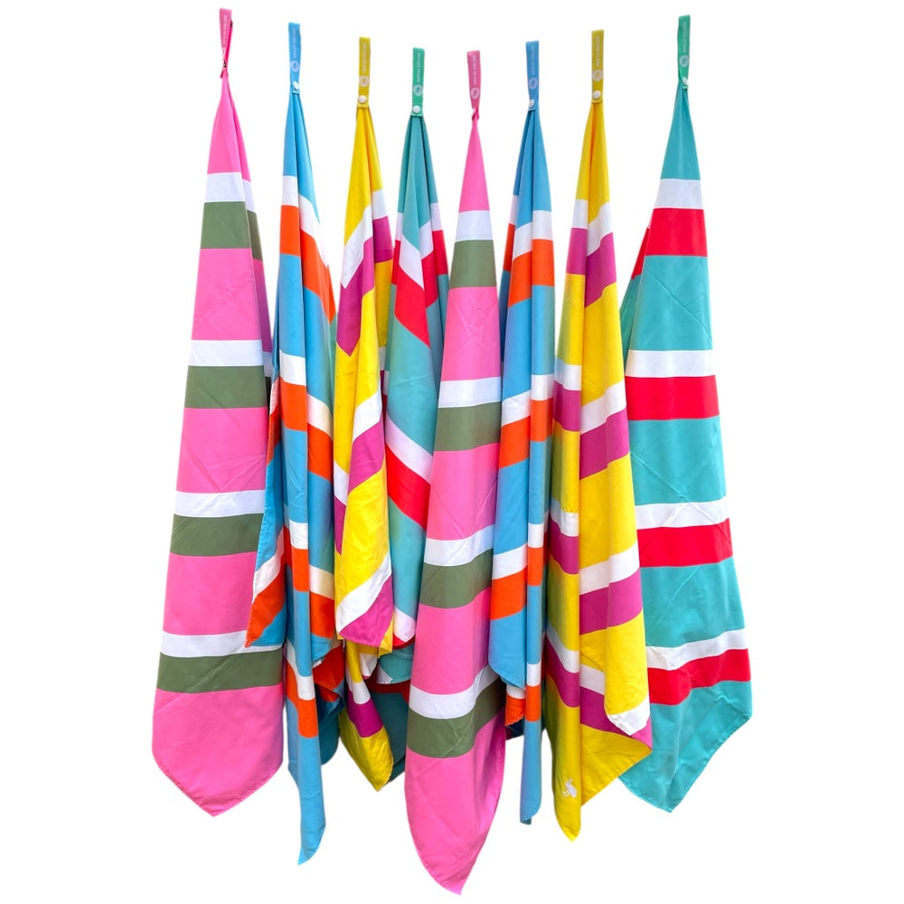 Quick Dry Towels - CHEVRON Darts, set of 8