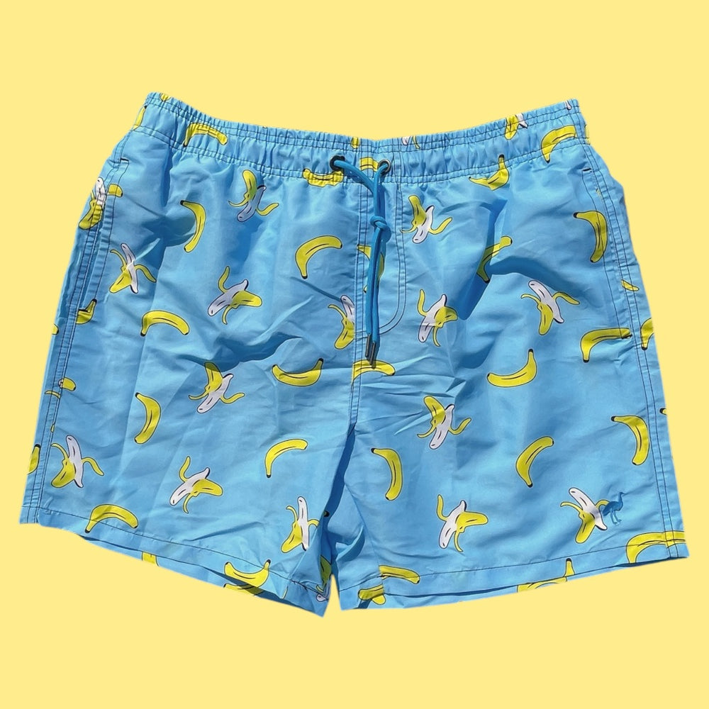 Swim Short - Sky Blue Bananas