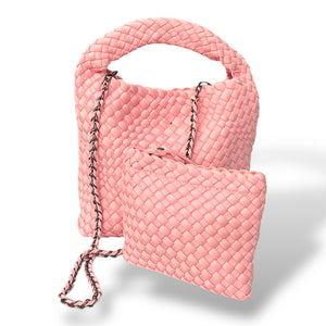 'Victoria' – the petite 2-in-1 tote - Sky Blue