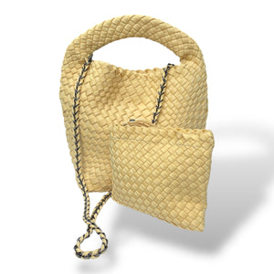 'Victoria' – the petite 2-in-1 tote - Sky Blue
