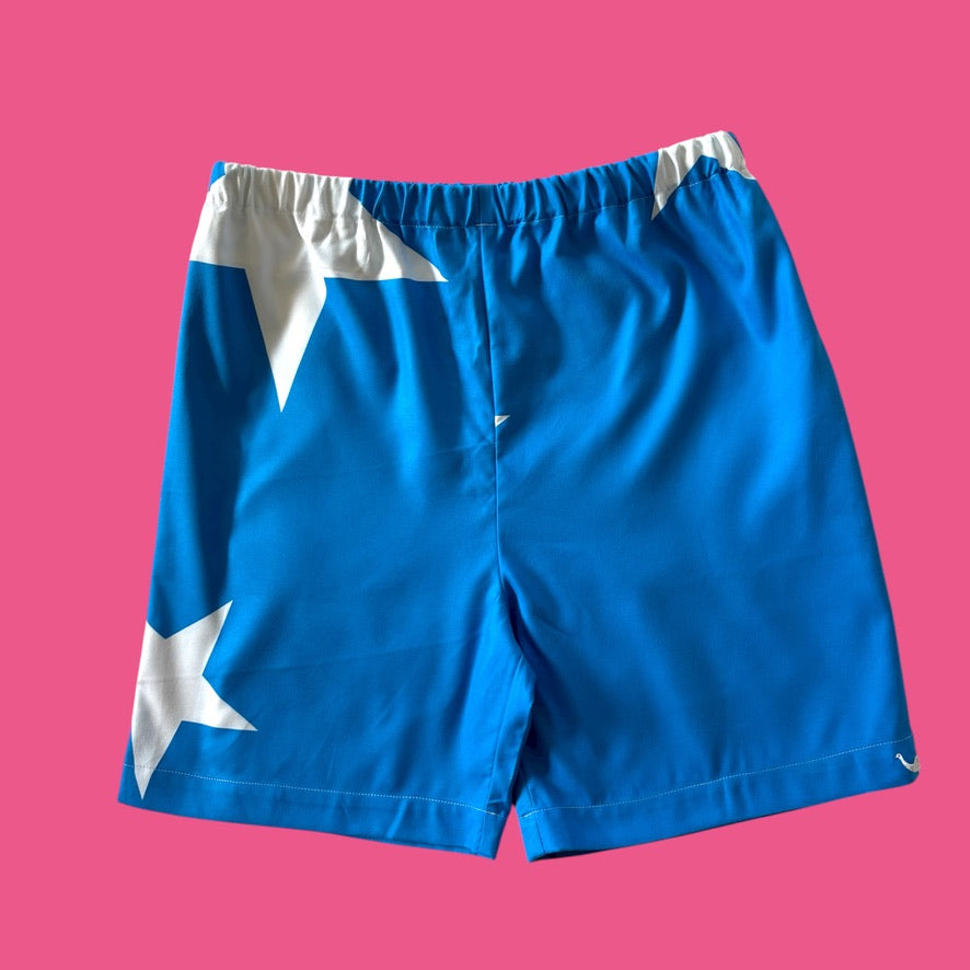 Towelling Shorts Blue Star