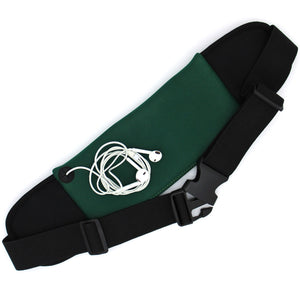 Neoprene Money/Running Belt - Racing Green