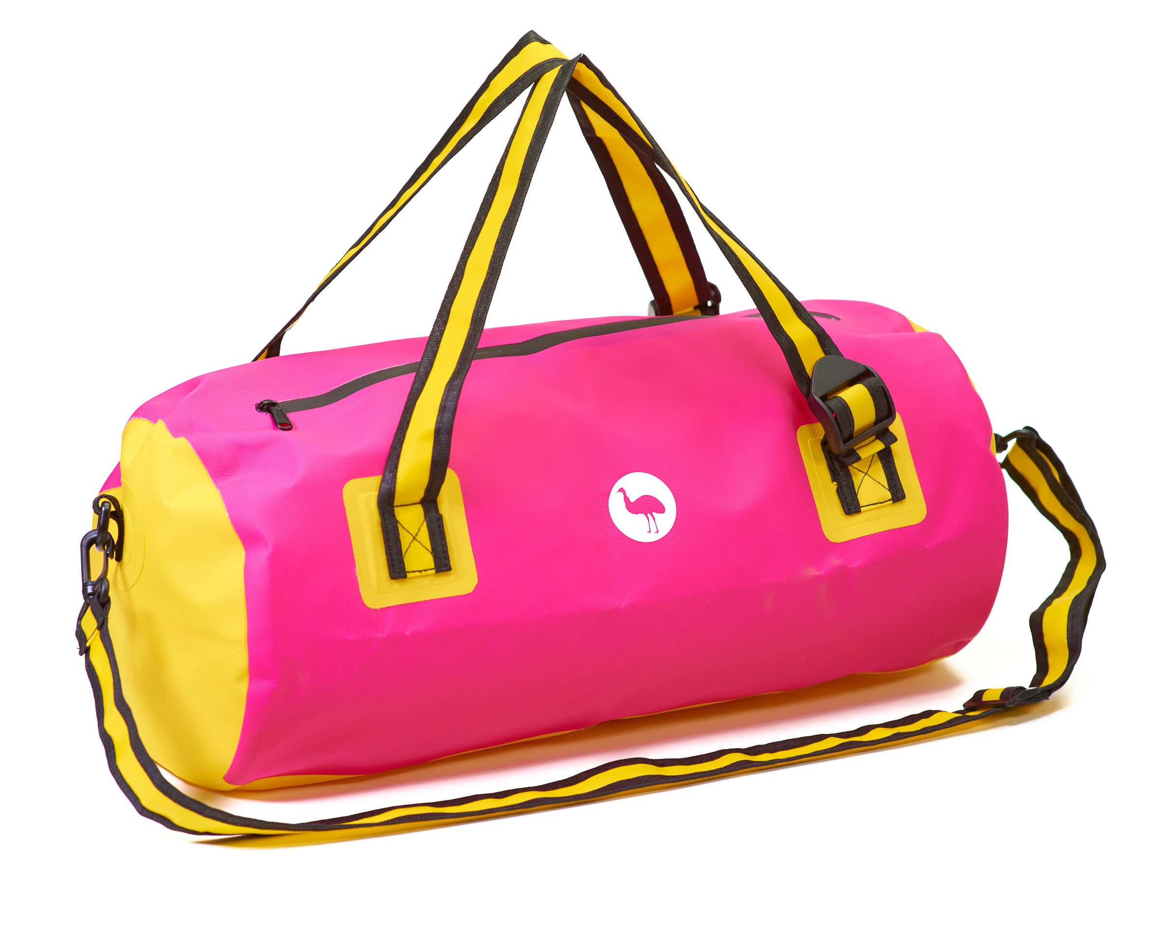 40L Dry Bag Duffel - Khaki/Pink