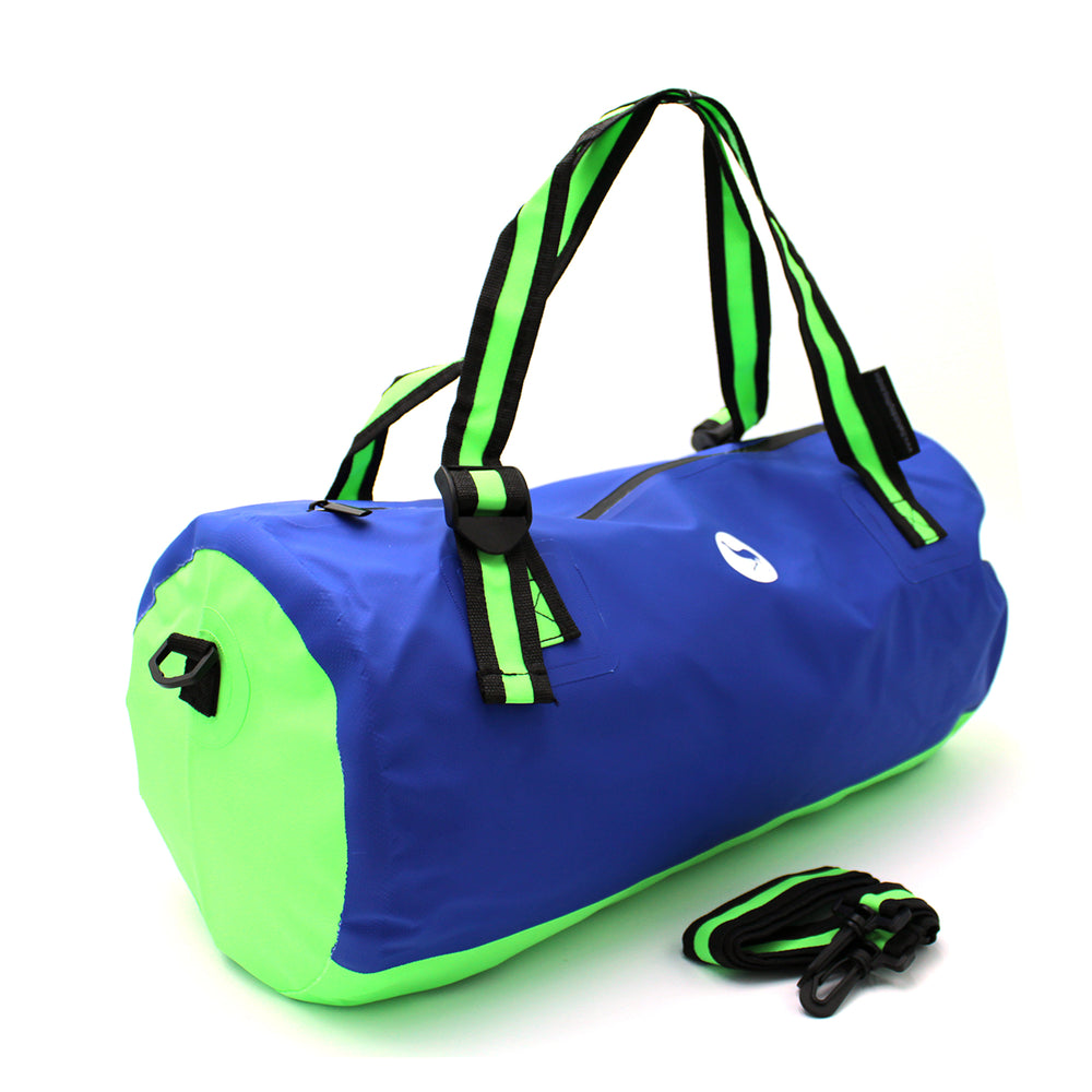 
            
                Load image into Gallery viewer, 20L Dry Bag Duffel- Royal Blue/Green
            
        