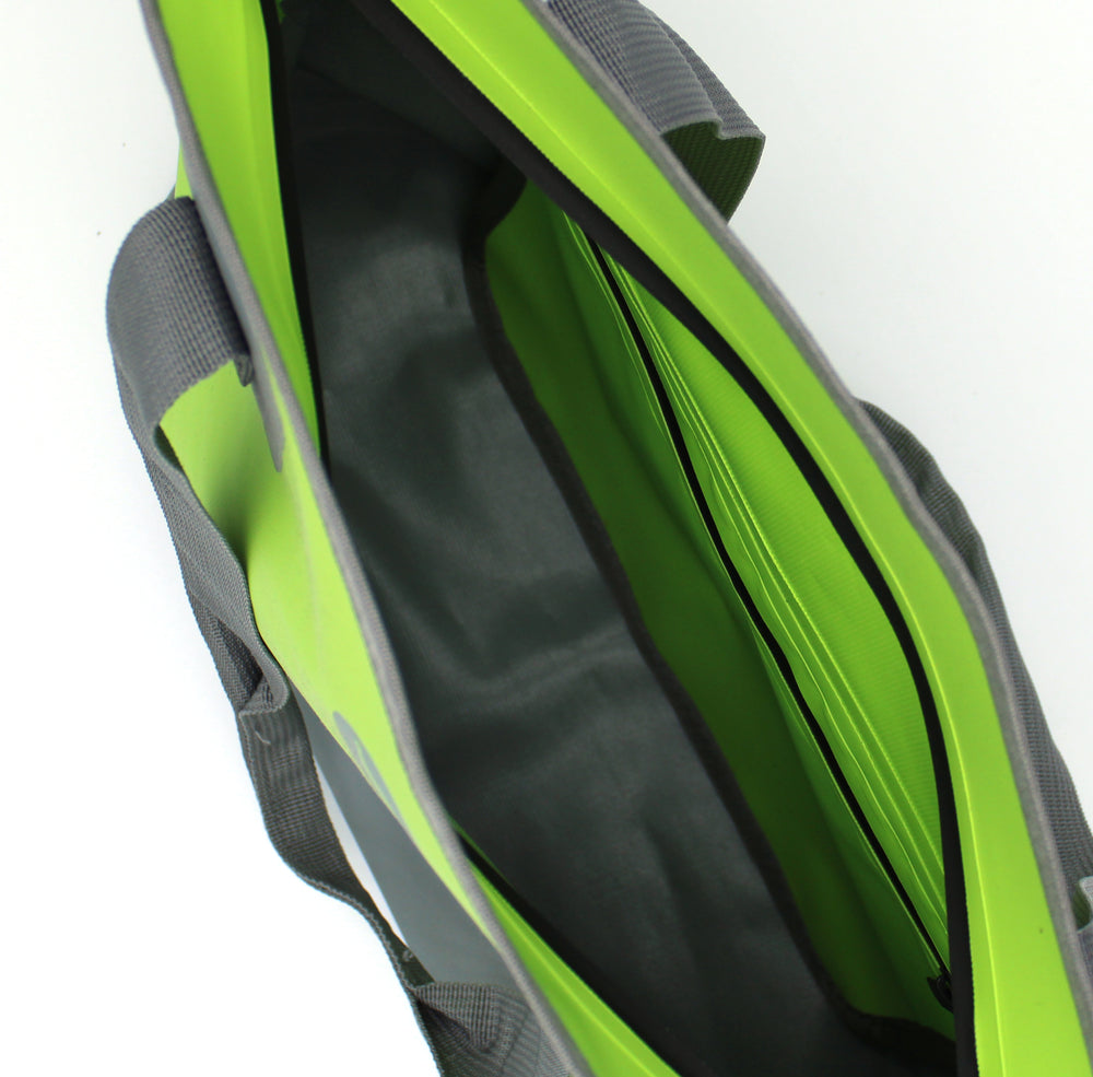 
            
                Load image into Gallery viewer, Dry Bag Tote - Lime/Grey
            
        